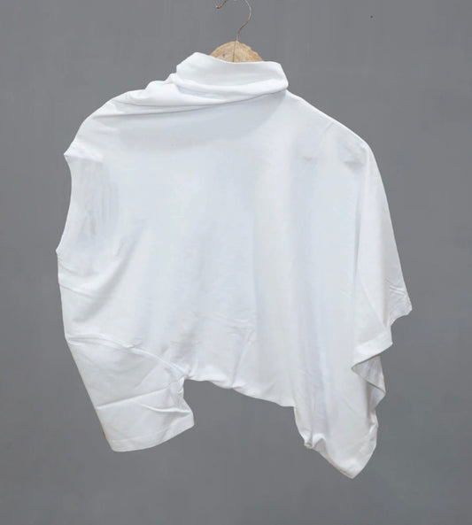 Men Printed Round Neck Pure Cotton White T-Shirt