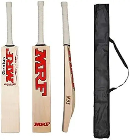 Pro Play Popular Willow Cricket Bat Full Size Light Weight with Bat Cover forRubber Ball | Tennis Ball | Plastic Ball (P_MRF)