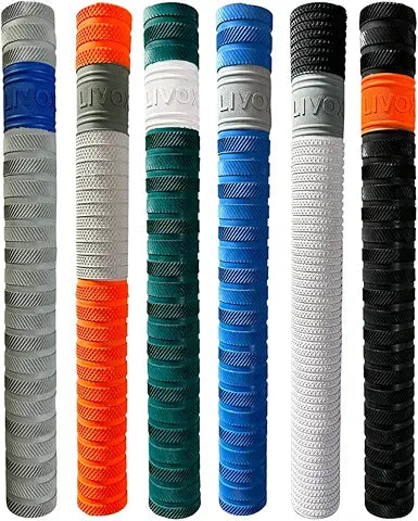 LIVOX Thunderblade, Dynamic And Bracelet Texture Cricket Bat Handle Grips pack of 6 Super Tacky