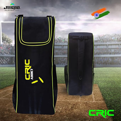 Jaspo CRIC Addict Plastic Cricket Bat Set Combo with Soft Cricket Ball for Kids (Size-3 (Legender- 4 yrs to 7 yrs))