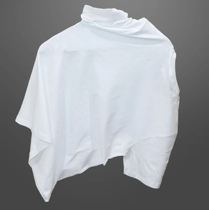 Men Printed Round Neck Pure Cotton White T-Shirt