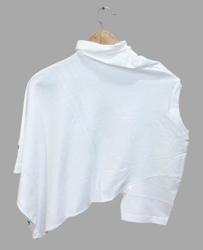 Men Printed Round Neck Pure Cotton White T-Shirt