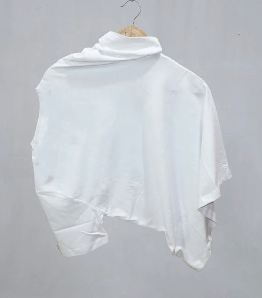 Men Printed Round Neck Pure Cotton White T-Shirt
