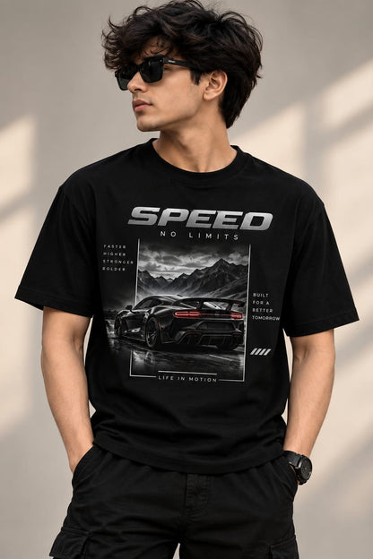 Premium Black Car Graphic T-Shirt Bold automotive design with a stylish streetwear look.